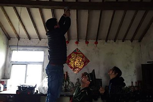 農村獨居老人家里有了感煙報警器