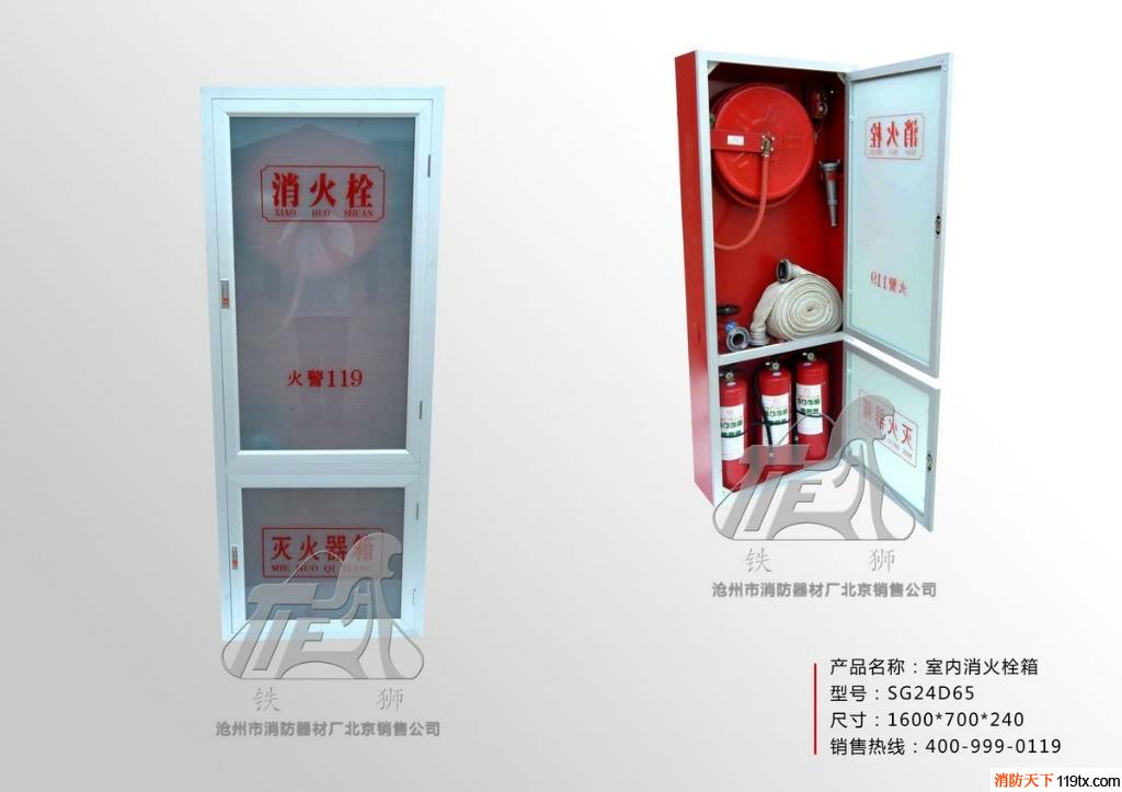 供應鐵獅SG系列室內消火栓箱 消防箱